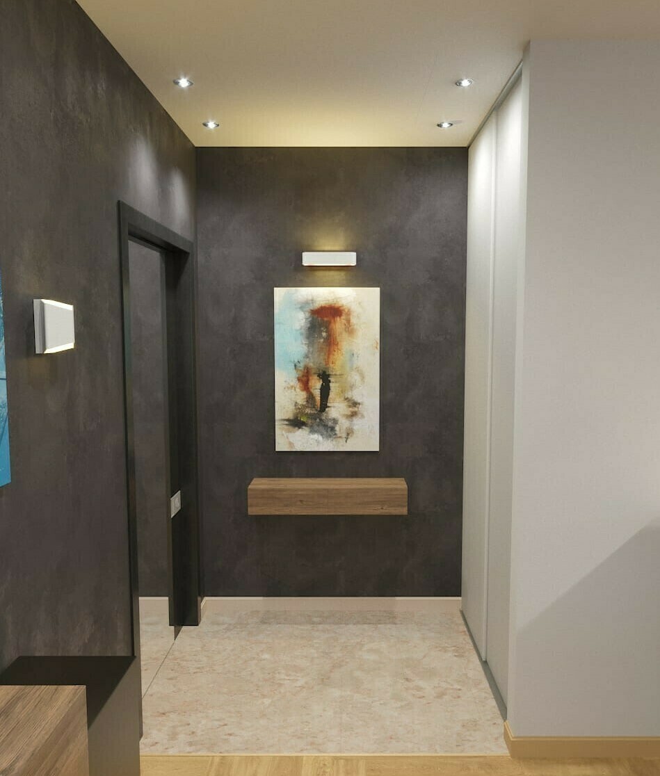 прихожая квартиры в стиле минимализм